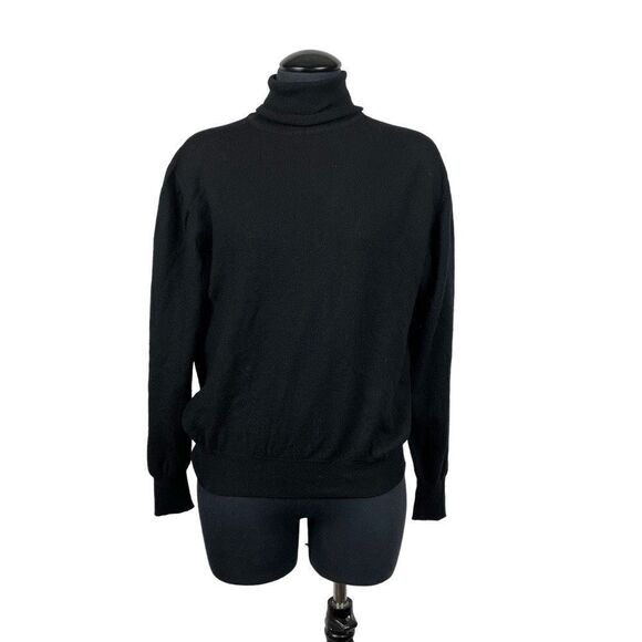Vintage Michelangelo 100% Wool Black Knit Turtleneck - Women’s M - Picture 1 of 6